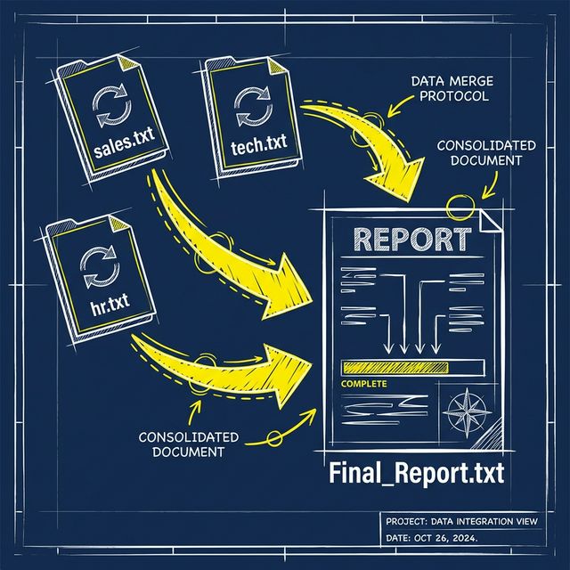 Report Merging Diagram